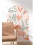 Bohem Oval Çiçekler3 Cam Duvar Sticker Salon Çocuk Odası Duvar Sticker 1