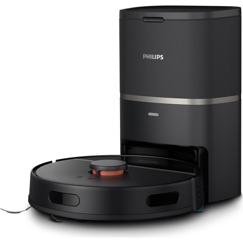 Philips 3000 Serisi Islak Kuru Moplu Siyah Robot SÜPÜRGE,4000 Pa, Sert Zemin ve Halıya Uygun