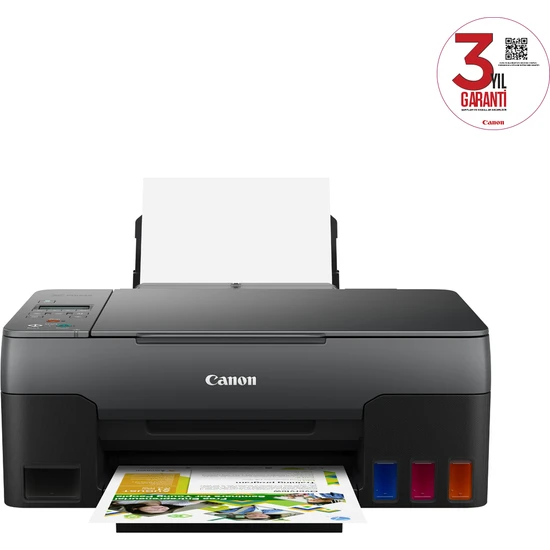 Canon G3420 Renkli Mürekkep Tanklı Yazıcı/ Tarama + Fotokopi/Wifi (Canon Eurasia Garantili)