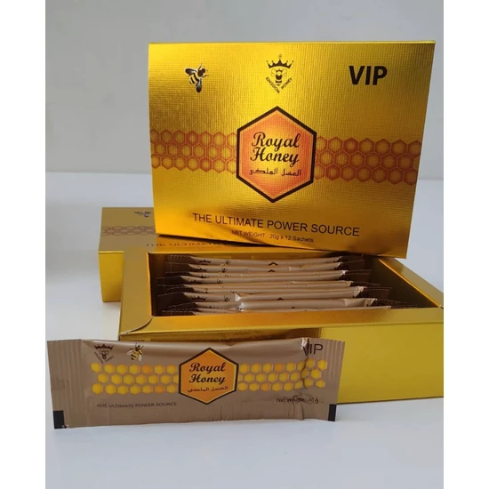 VİP Royal Honey Vip Ballı Bitkisel Karışımlı Macun Enerji 12 x 20 gr