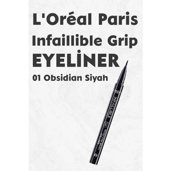 L'Oréal Paris Loreal Paris Infaillible Eyeliner 01 Obsidian - Siyah