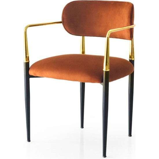 Levent Mobilya ve Aksesuar Argos Metal Ayak Sandalye Turuncu Fiyatı