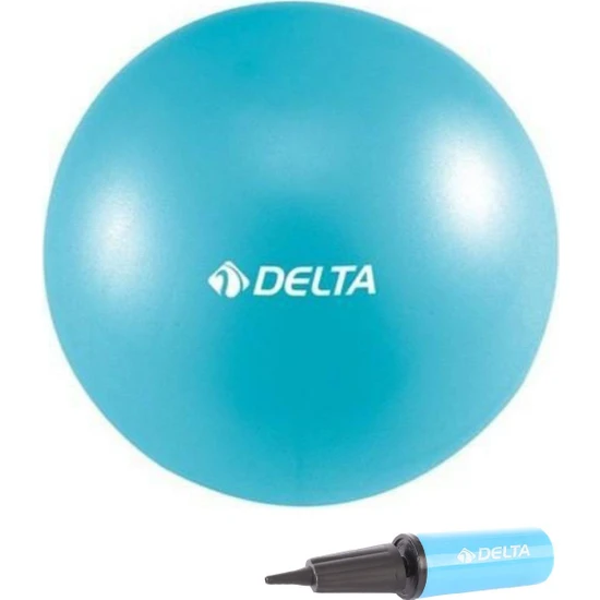 Delta 20 cm Mavi Pilates Denge Egzersiz Topu + Pilates Topu Pompası