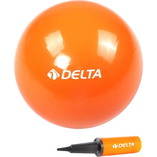 Delta 25 cm Turuncu Pilates Denge Egzersiz Topu + Pilates Topu Pompası