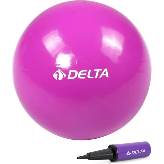 Delta 25 cm Mor Pilates Denge Egzersiz Topu + Pilates Topu Pompası