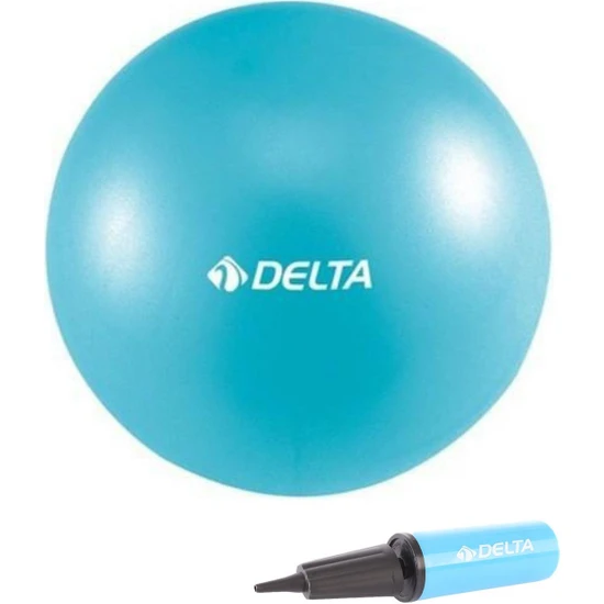 Delta 25 cm Mavi Pilates Denge Egzersiz Topu + Pilates Topu Pompası