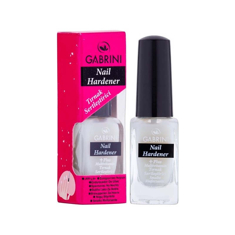 Gabrini Nail Hardener Şeffaf Tırnak Sertleştirici 11 ml Parlak Görünüm ve Uzun Süreli Koruma