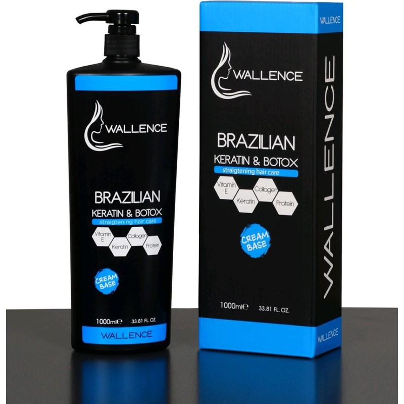 Wallence Brazılıan Keratin ve Botox Düzleştirici Krem Tüm Saçlar İçin 1000 ml