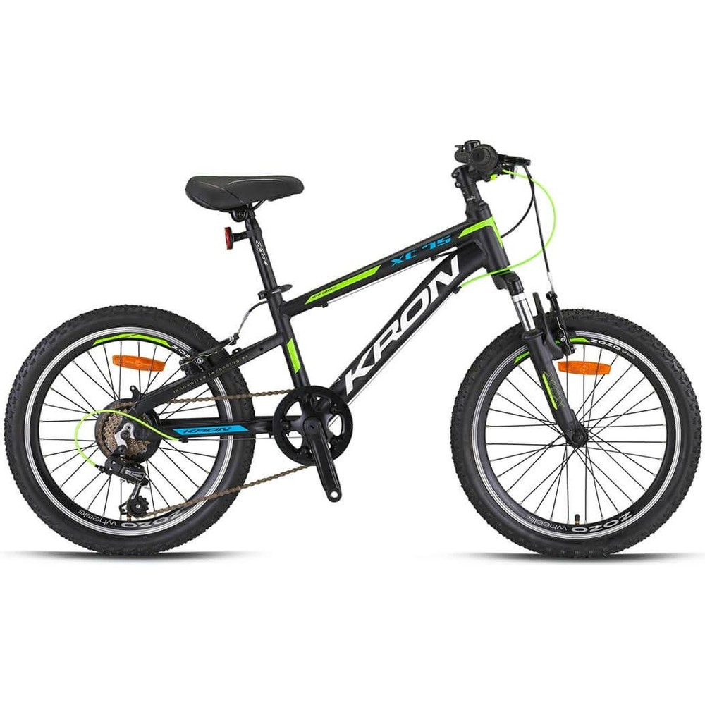 Kron Xc 75 - 20" Mtb - 11' - 7 Vites - V.b. - Mat Siyah-Neon Sarı/beyaz/mavi