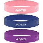 Delta 3'lü Aerobik Pilates Direnç Egzersiz Bandı 50 cm Kullanım Amacı: Fitness ve Vücut Şekillendirme