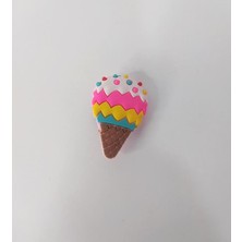 HD Marketim Terlik Süsü  Silikon Terlik Sandalet Tokası Dondurma Külah Süsü Aksesuar