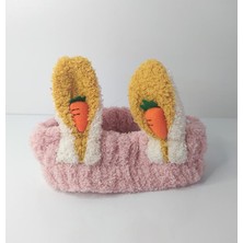 HD Marketim Bandana Peluş 1 Adet Sevimli Tavşan Kulak Havuç Saç Çember ve Kafa Bandı