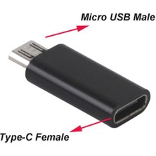 Keepro Type-C Micro USB Çevirici Typec Micro USB Dönüştürücü Typec Dişi Micro USB Erkek Çevirici