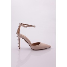 DGN 5159 Taş Detayli Topuklu Ayakkabi