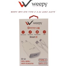 Weepy WPY-070 2,6 Amper 22 Wolt Akım Koruyuculu Hızlı Şarj Adaptörü