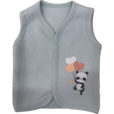 Bibaby Yelek Kapitone Hello Pandas Mint