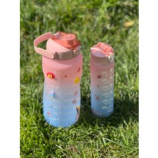 Melodi Concept Melodi Conceptmotivasyonel 2'li Su Matarası 2 Lt + Yavrulu Su Şişesi 900 ml + Sticker