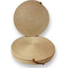 Mien Home Jüt Hasır Örgü Amerikan Servis Supla 6'lı