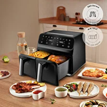 Karaca Multifry Xxxl 4+4 Litre Dijital Twin Iki Hazneli Airfryer