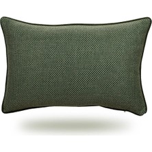 Conthes Yeşil Haki Renk Dokuma Kırlent Kılıfı