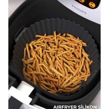 Cep Home Silikon Airfryer Pişirme Kabı 115 Gram Lüx Tüm Fritözlere Uyumlu Bpa Içermez - Siyah