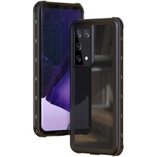 Canpay Samsung Galaxy S21 Ultra Kılıf (2m) Su Geçirmez Tıpalı Kapak