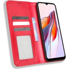 LR Joyful Xiaomi Redmi 12C 4g / Redmi 11A 4g Önleme Karşıtı Retro Doku Telefon Kılıfı Deri Stand Cüzdan Telefon Koruyucusu (Yurt Dışından)