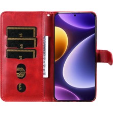 LR Joyful Xiaomi Redmi Note 12 Turbo / Poco F5 5g Buzağı Doku Telefon Kılıfı Stand Fermuarı Cep Cüzdan Kapağı (Yurt Dışından)