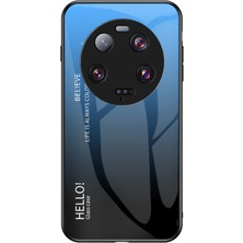 LR Joyful Xiaomi 13 Ultra Gradyan Temsilli Cam Telefon Kılıfı Pc+Tpu Çizgiye Karşı Kapak (Yurt Dışından)