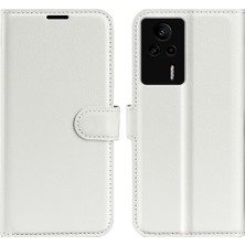 LR Joyful Xiaomi Redmi K60E 5g Pu Deri Telefon Kapağı, Litchi Doku Cüzdanı Standlı Stand Anti-Shock Anti-Phone Kapağı (Yurt Dışından)