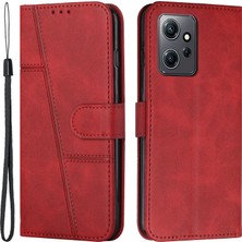 LR Joyful Xiaomi Redmi Note 12 4g Pu Deri Kılıf Cep Telefonu Damla Geçirmez Cüzdan Katlanabilir Stand Kapağı (Yurt Dışından)