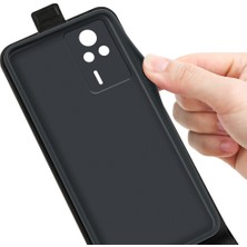 LR Joyful Xiaomi Redmi K60E 5g Pu Deri Telefon Kapağı, Dikey Flip Kartı Tutucu Anti-Drop Kılıfı (Yurt Dışından)