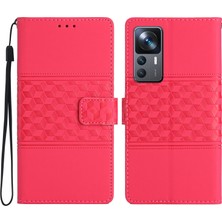 LR Joyful Xiaomi 12T 5g / 12T Pro 5g / Redmi K50 Ultra 5g Cilt Touch Hissed Flip Telefon Kılıfı Cüzdan Katlanabilir Standlı Retro Deri Telefon Kapağı (Yurt Dışından)