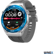 Winex 2024 Watch SK4 Ultimate Android İOs HarmonyOs Uyumlu Akıllı Saat Gümüş