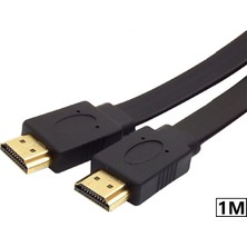 Alfais 4997 Yassı Flat Slim HDMI Kablo Uyumlu 4K Full Hd 4K 60hz 2.0 Uyumlu 1m