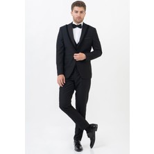 White Stone Guadalajara D114 Slim Fit Damatlık Takım Elbise Siyah