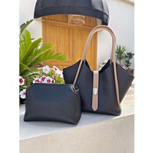 Watch of Royal Siyah Yavrulu Deri Omuz Çantası Sara