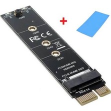 Wozlo M.2 Nvme SSD Ngff To Pcie 3.0 X1 Adaptör M Key Kart Çevirici Dönüştürücü + Termal Pad