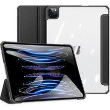 Coofbe Uyku Modlu Standlı Şeffaf Arka Kapak iPad Pro 12.9 Kılıf iPad Pro 12.9 Tablet Kılıf 2022-2021-2020-2018