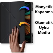 Coofbe Kalem Yerli Standlı Şeffaf Arka Kapak iPad Pro 11 Kılıf Tablet Kılıfı Manyetik iPad Pro 11 2022-2021-2020-2018