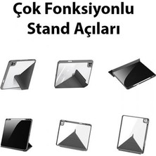 Coofbe Kalem Yerli Standlı Şeffaf Arka Kapak iPad Pro 11 Kılıf Tablet Kılıfı Manyetik iPad Pro 11 2022-2021-2020-2018