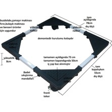 Markam Burada Dogant Teleskopik Çamaşır Makinası ve Buzdolabı Altlığı