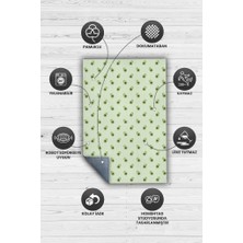 Homshtag Avokado Desenli Yeşil Halı Minimal Salon Halısı Renkli Mutfak Halısı Tarz Oturma Odası Halı