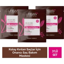 URBAN Care Argan Yağı&Keratin Kolay Kırılan Saçlara Özel Duş Öncesi Bakım Maskesi-50 ML- X3 Adet