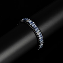 Clays Jewellery Sodalit & Hematit Taşı Silindir Bileklik, Unisex / Kadın / Erkek