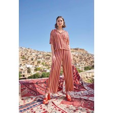 Monamise Etnik Desenli Pijama Takımı