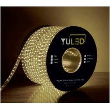 Yuled Günışığı 3 Çipli İç Dış Mekan Silikonlu Şerit LED 220V - Double Pcb 100 Metre+ 2 Ad Güç Fişi