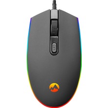 Everest SM-GX66 USB Siyah Rgb Işık Efektli Gaming Oyuncu Mouse