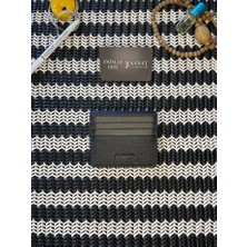 SANAT LEATHER SL-639 Model Hakiki Deri Erkek Kartlık Çıtçıtlı
