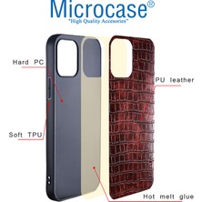 Microcase Xiaomi Mi 11 Ultra Kamera Korumalı Yılan Derisi Kaplama Plastik Kılıf - AL8121